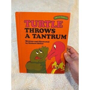 Vintage 1970s Sweet Pickles Turtle Throws A Tantrum Hardcover Children's Book